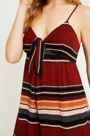 Urban Outfitters Bunny Tie-Front Stripe Jumpsuit M