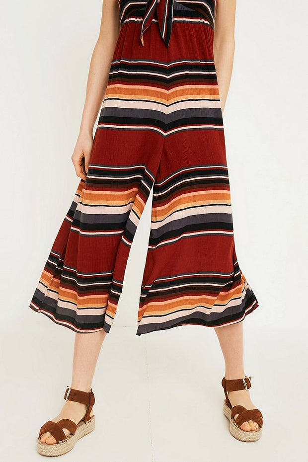 Urban Outfitters Bunny Tie-Front Stripe Jumpsuit M
