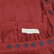 Staring At Stars Embroidered Brick Blouse Top M
