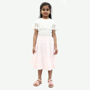 Bonpoint Jupe Floral Printed Tiered Skirt 3-4 Years