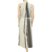APIECE APART Isla Wide-Leg Striped Jumpsuit Dress S