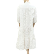 Ulla Johnson Ruffle Ivory Cotton Midi Dress