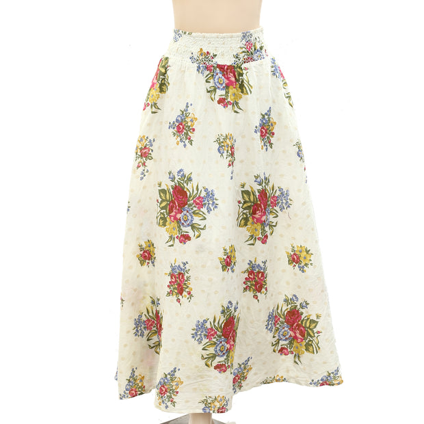 House Of Harlow 1960 Floral Printed Maxi Skirt M