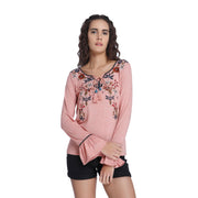 Vero Moda 桃花刺绣衬衫 L 号