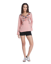 Vero Moda 桃花刺绣衬衫 L 号