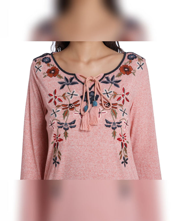 Vero Moda 桃花刺绣衬衫 L 号