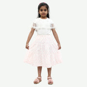 Bonpoint Jupe Floral Printed Tiered Skirt 3-4 Years