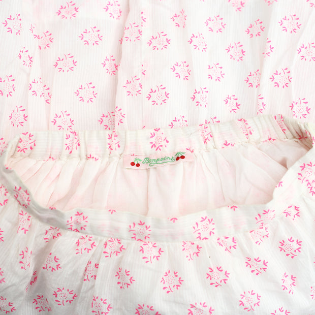 Bonpoint Jupe Floral Printed Tiered Skirt 3-4 Years