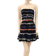 Diabless Ruffle Tube Mini Dress S 1