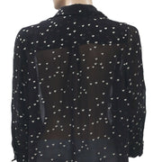 ALL SAINTS Mariana Hearts Embroidered Shirt Top
