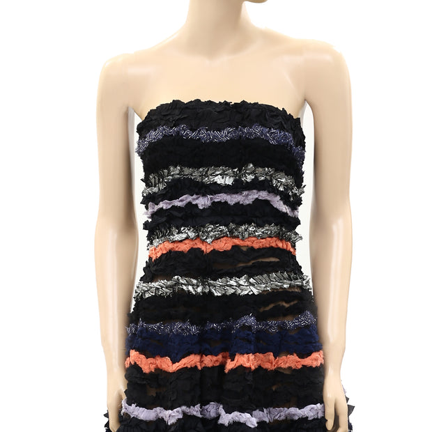 Diabless Ruffle Tube Mini Dress S 1