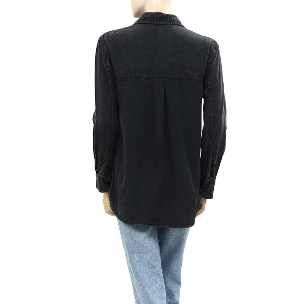 Zadig & Voltaire Long Sleeve Button Fastening Tunic Shirt S