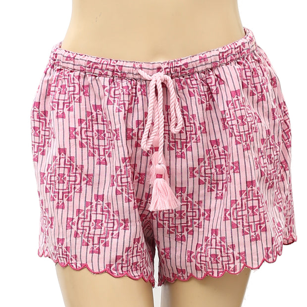 Anthropologie Ella Sleepwear Pink Striped Shorts