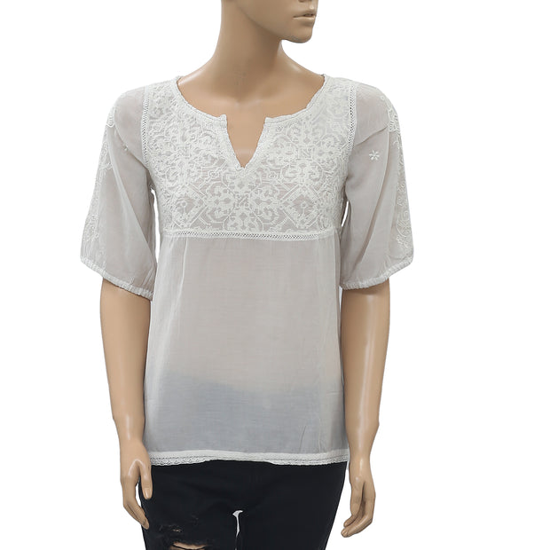 Odd Molly Anthropologie Embroidered Blouse Top XS