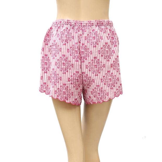 Anthropologie Ella Sleepwear Pink Striped Shorts