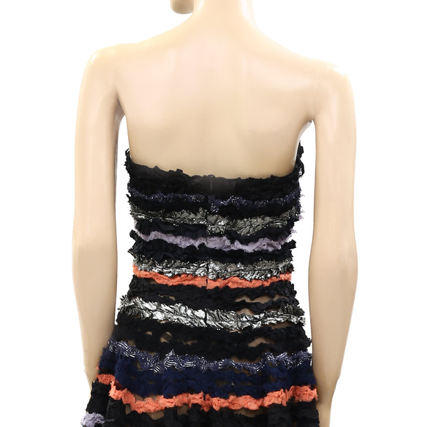 Diabless Ruffle Tube Mini Dress S 1