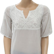 Odd Molly Anthropologie Embroidered Blouse Top XS