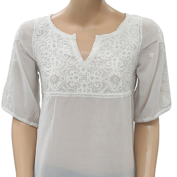 Odd Molly Anthropologie Embroidered Blouse Top XS