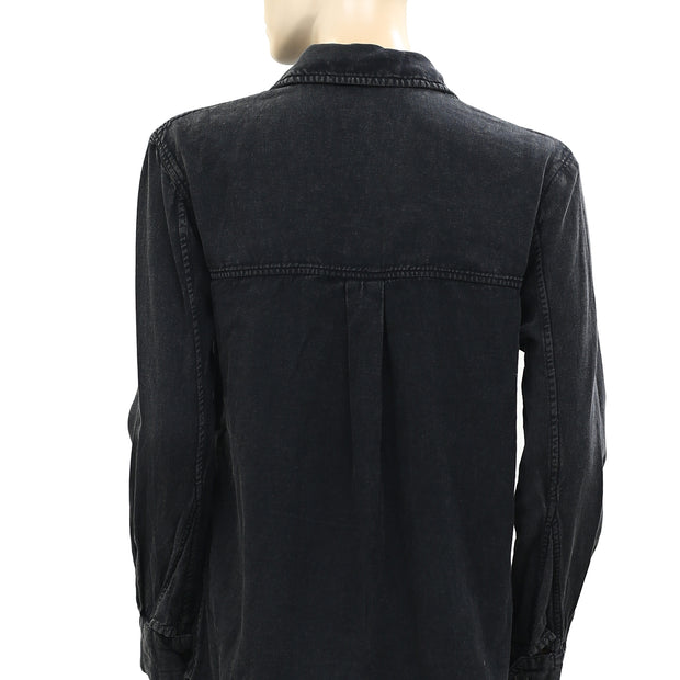 Zadig & Voltaire Long Sleeve Button Fastening Tunic Shirt S