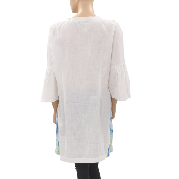 Climb High Dig Deep Ski Steep Embroidered Dress