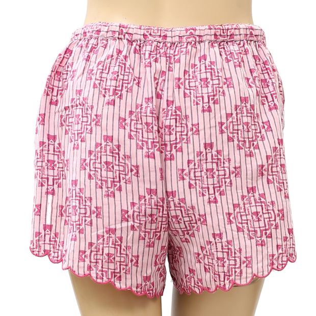 Anthropologie Ella Sleepwear Pink Striped Shorts
