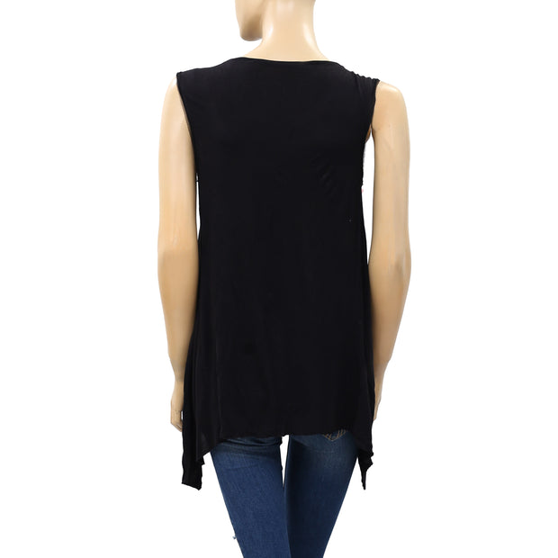 Fonarina Sequin Embellished Blouse Top M