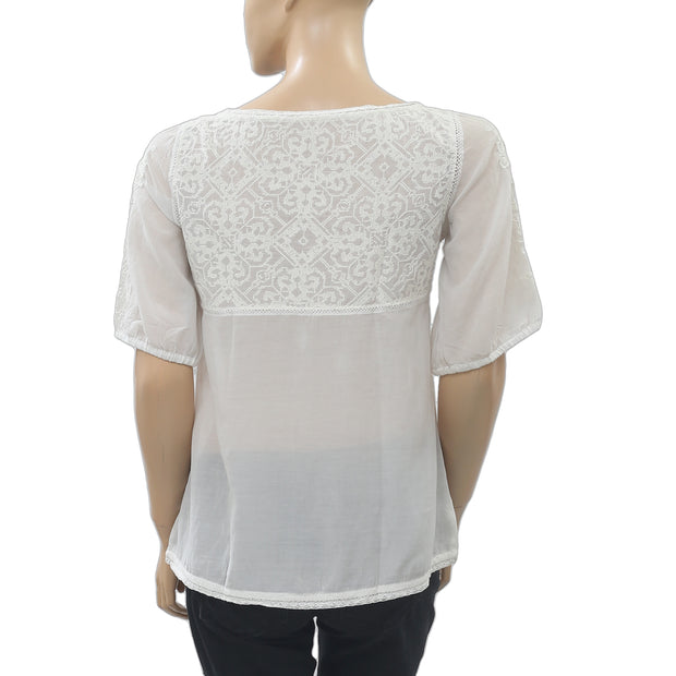 Odd Molly Anthropologie Embroidered Blouse Top XS