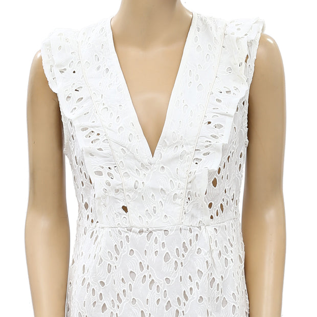 IRO Nolia Eyelet Mini Dress S-36
