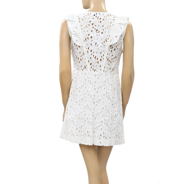 IRO Nolia Eyelet Mini Dress S-36