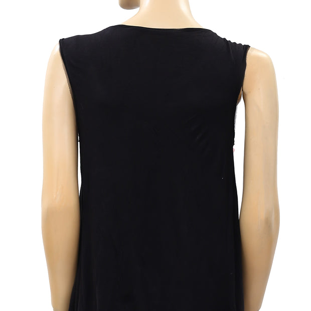 Fonarina Sequin Embellished Blouse Top M