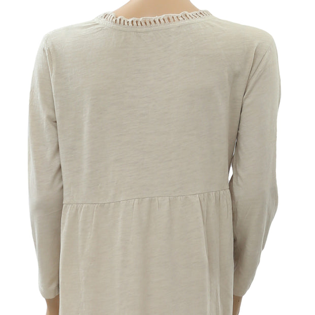 Odd Molly Anthropologie Eyelet Embroidered Tunic Dress