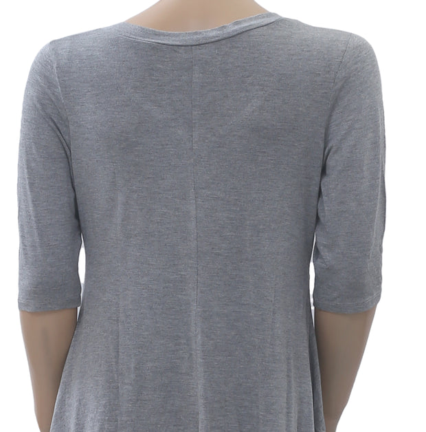 Caite Anthropologie Solid Tunic Top S