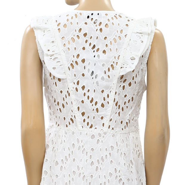 IRO Nolia Eyelet Mini Dress S-36