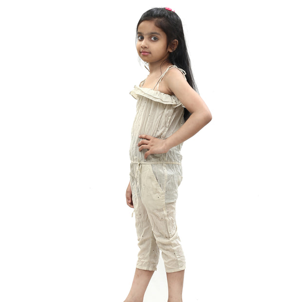 Louis Louise Girls Kids Ruffle Jumpsuit Dress 4 Years
