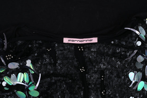Fonarina Sequin Embellished Blouse Top M