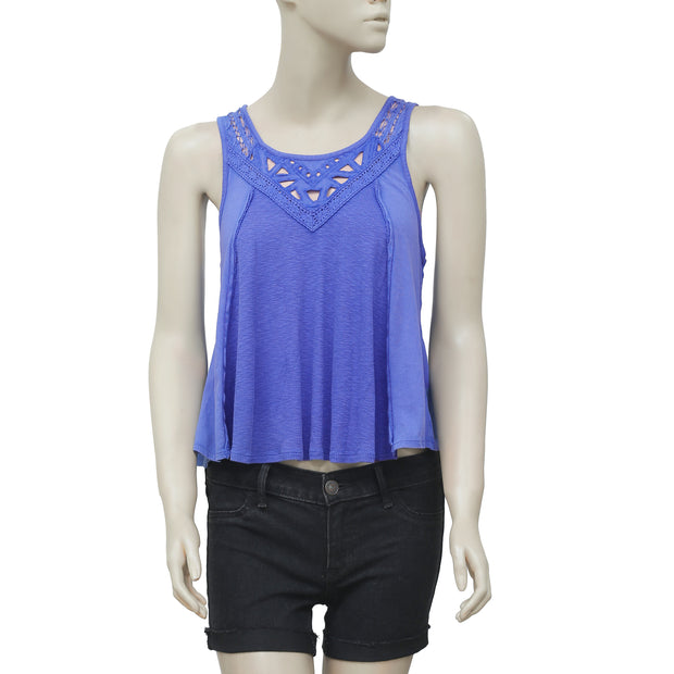 Free People Lolita Crochet Tank Crop Top S