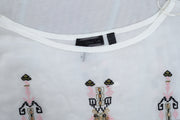 Dex Floral Embroidered Kimono Tunic Top XS