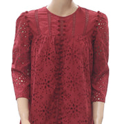 Zara Trafaluc Embroidered With Pom Pom Dress