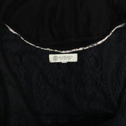 Element Floral Lace Black Tunic Mini Dress XS