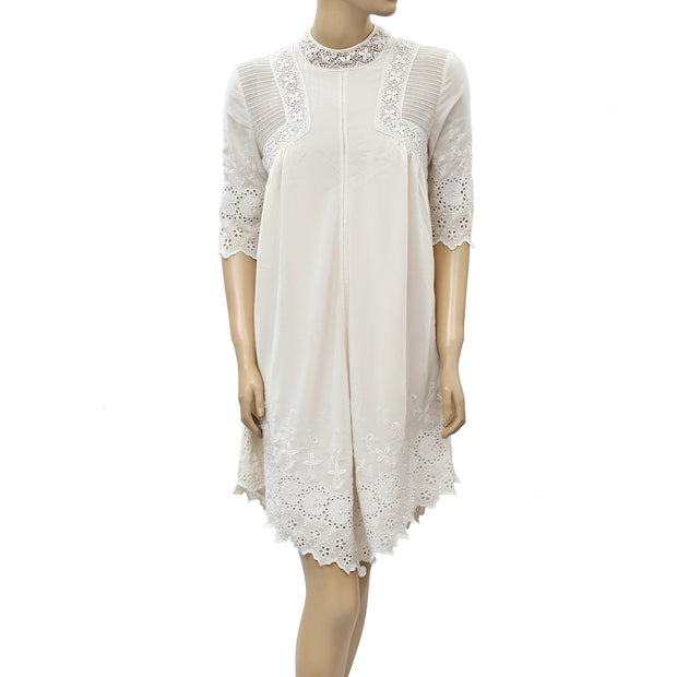 Ulla Johnson Eyelet Embroidered Mini Dress S