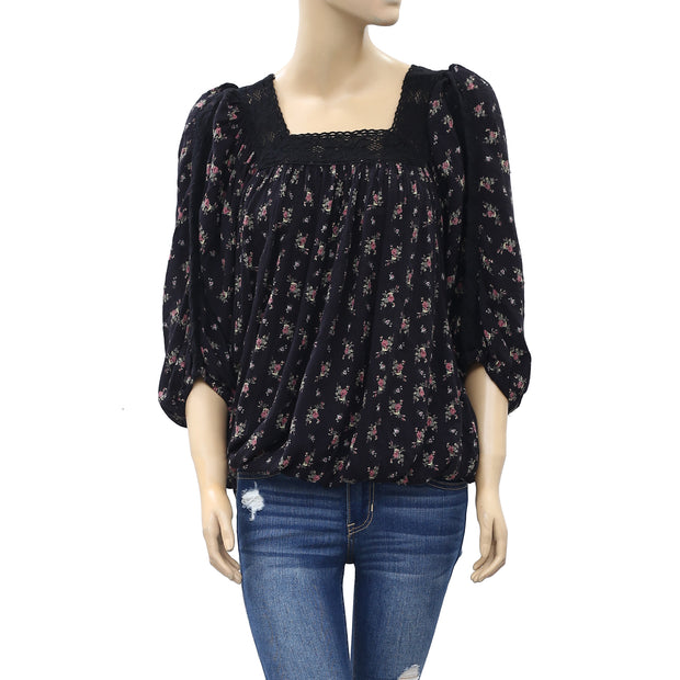 Denim & Supply Ralph Lauren Floral Print Oversized Top
