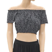 Kimchi Blue Urban Outfitters Print Off Shoulder Crop Top Maxi Skirt Set S
