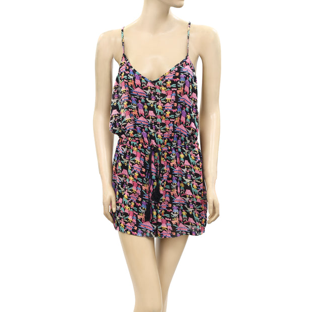 Staring At Stars Urban Outfitters Print Open Back Playsuit Romper Dress