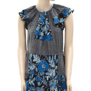 Ulla Johnson Floral Printed Midi Dress XS
