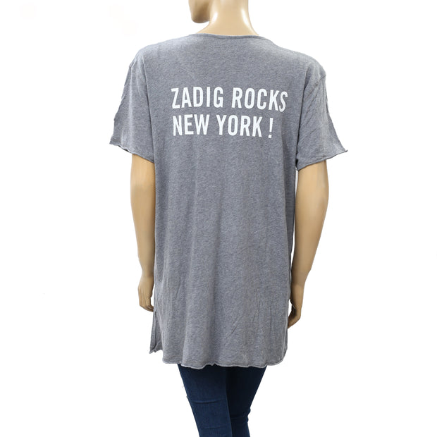 Zadig & Voltaire "Zadig Rocks New York" Printed T-Shirt Top