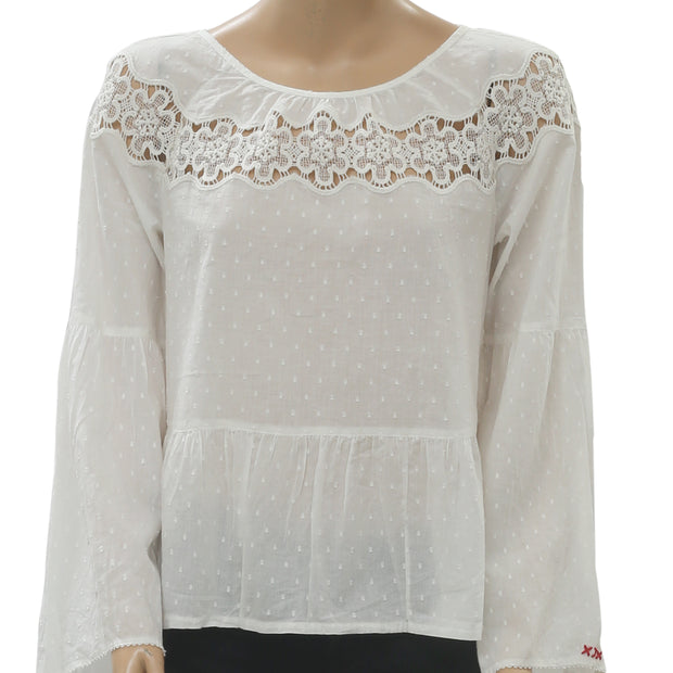 Odd Molly Anthropologie Lacey Moves Blouse Top
