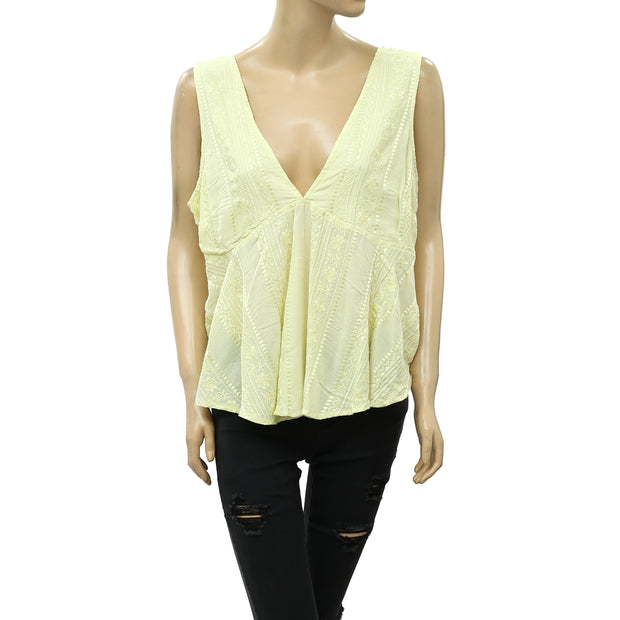 Free People Twist and Shell Blouse Tank Top