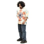 ASOS DESIGN Men's Boxy Kaleidoscope Floral Printed Shirt XL