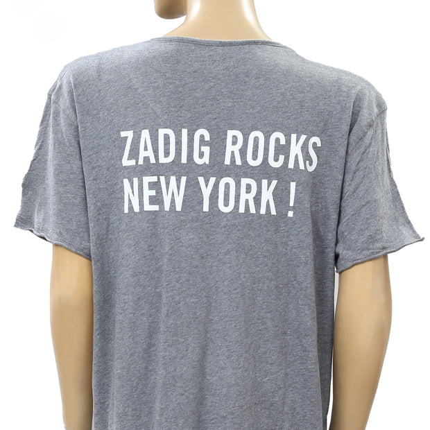 Zadig & Voltaire "Zadig Rocks New York" Printed T-Shirt Top