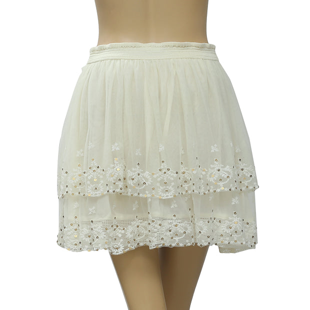Kimchi Blue Urban Outfitters Sequin Embroidered Skirt